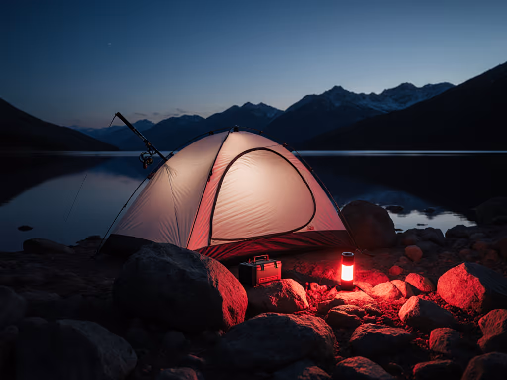 Waterproof Fishing Lights: Red Tent Camping That Won't Scare Fish